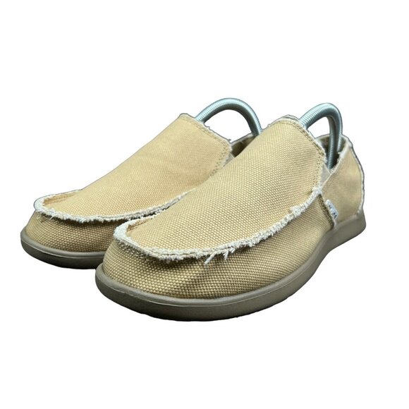 Crocs Santa Cruz Espresso Tan Men's Size 8 - Picture 6 of 8